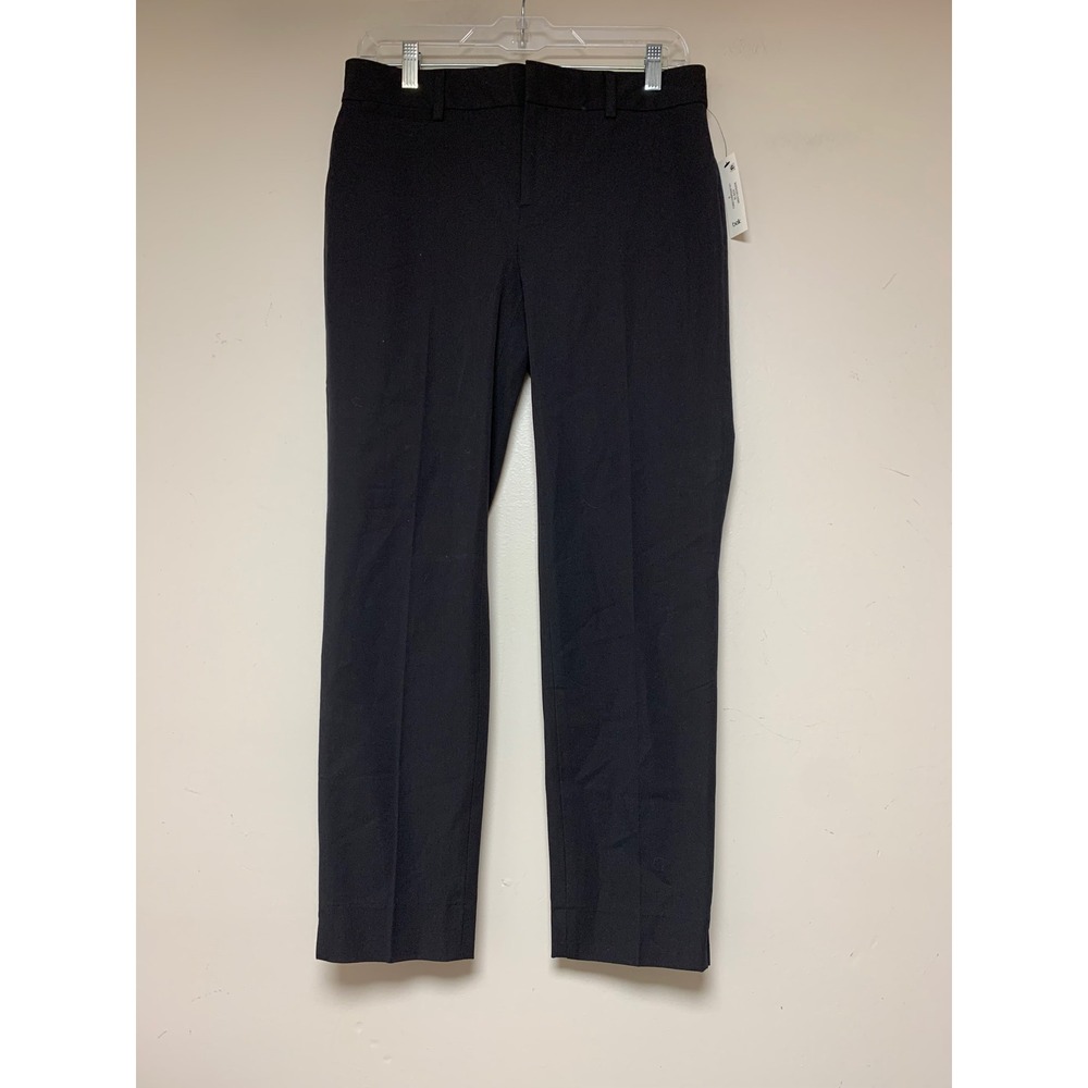 Crown & Ivy Cary Ankle Pants Womens 6 Short Black New Stretch‎ Workwear